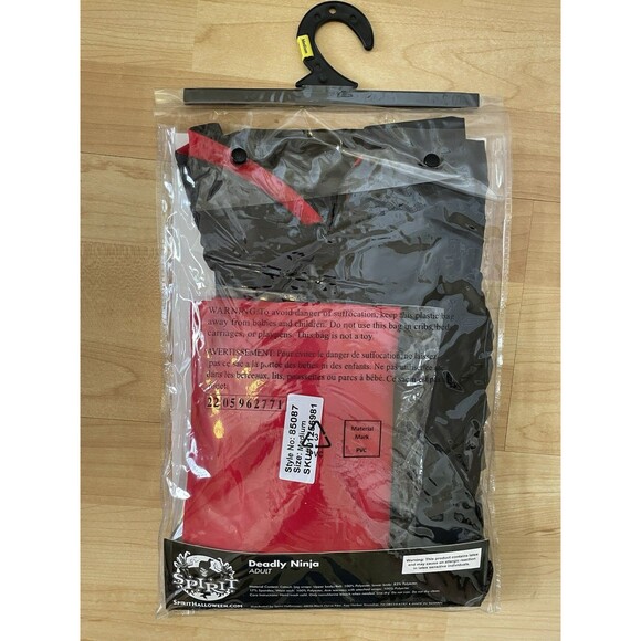 NWT Adult Deadly Ninja Jumpsuit Costume By Spirit Size Medium - Picture 8 of 8